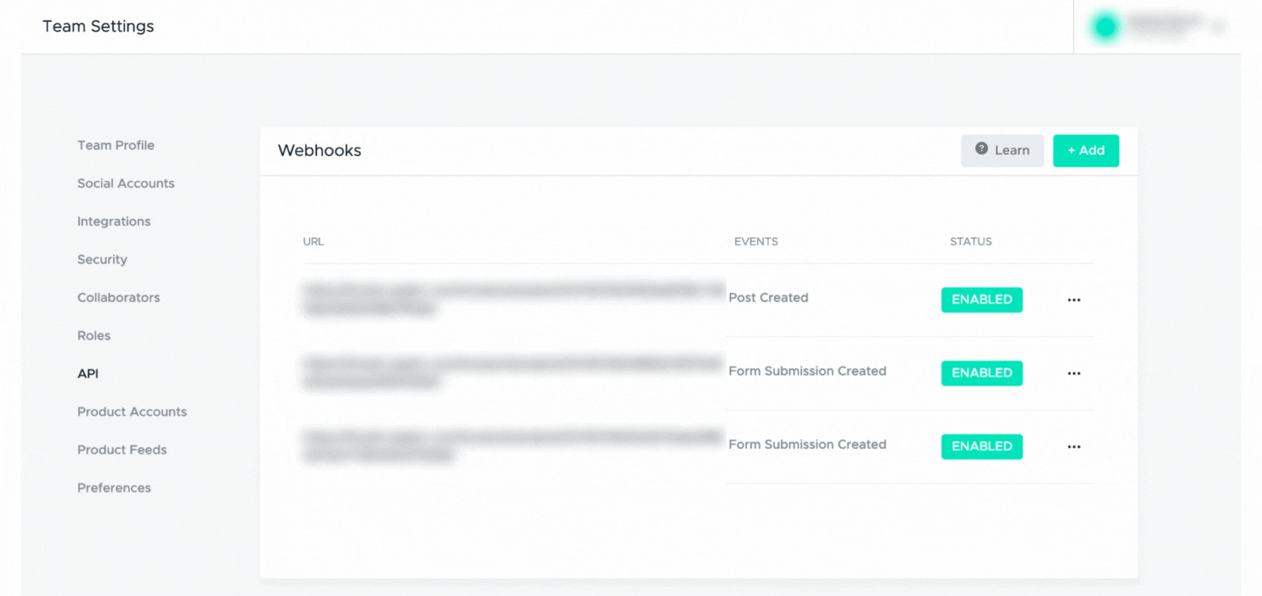 How to add a webhook - API TINT - 31st July 2023.gif