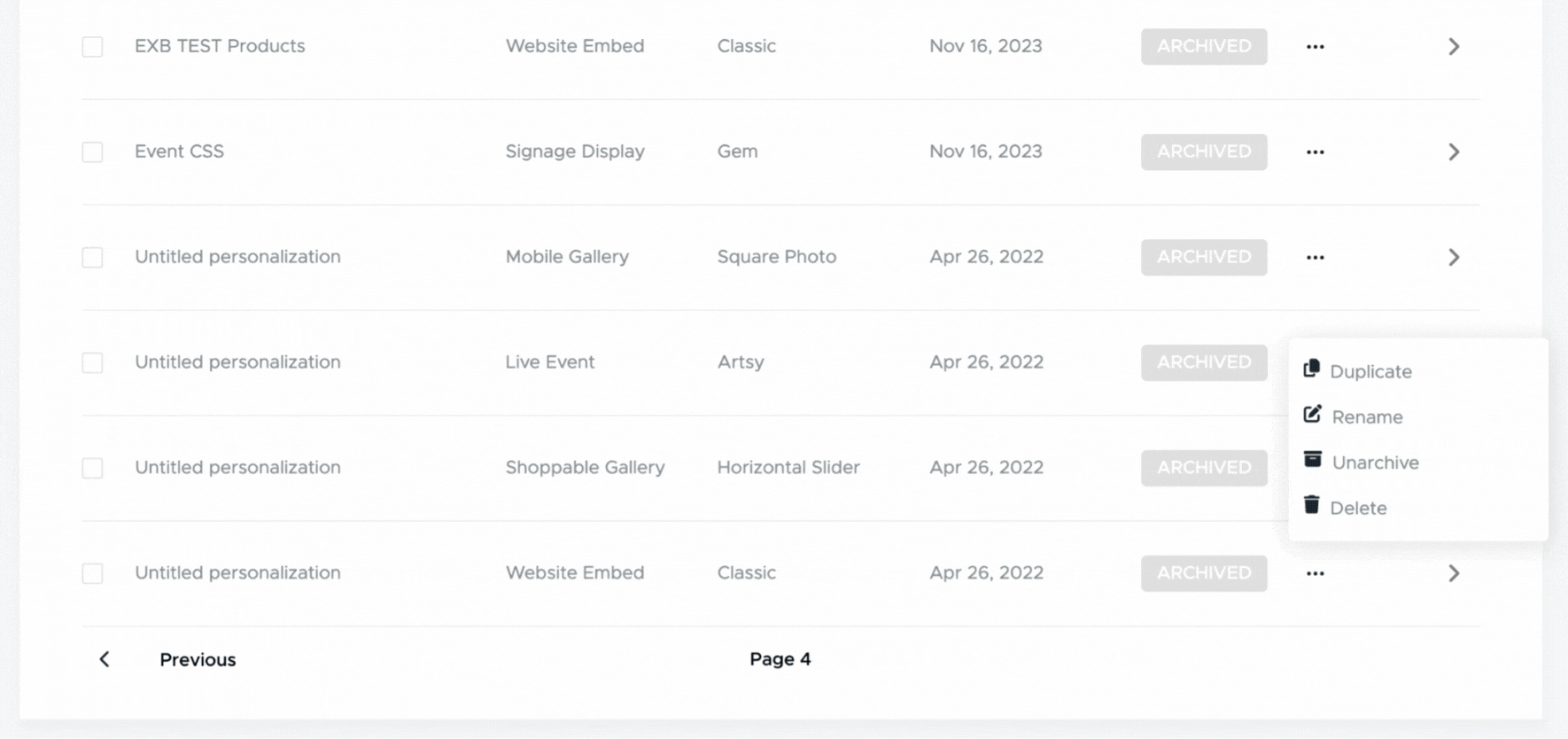 _Personalization - How to unArchive a Personalization - 13th March 2024.gif