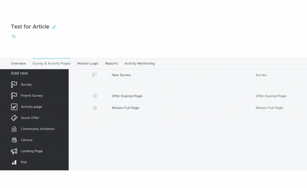 How to Duplicate a Mission Page - Mission Hub - 23rd April 2024.gif