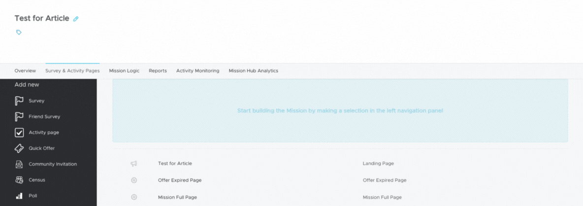 How to Create a census - Mission Hub - 29th April 2024.gif