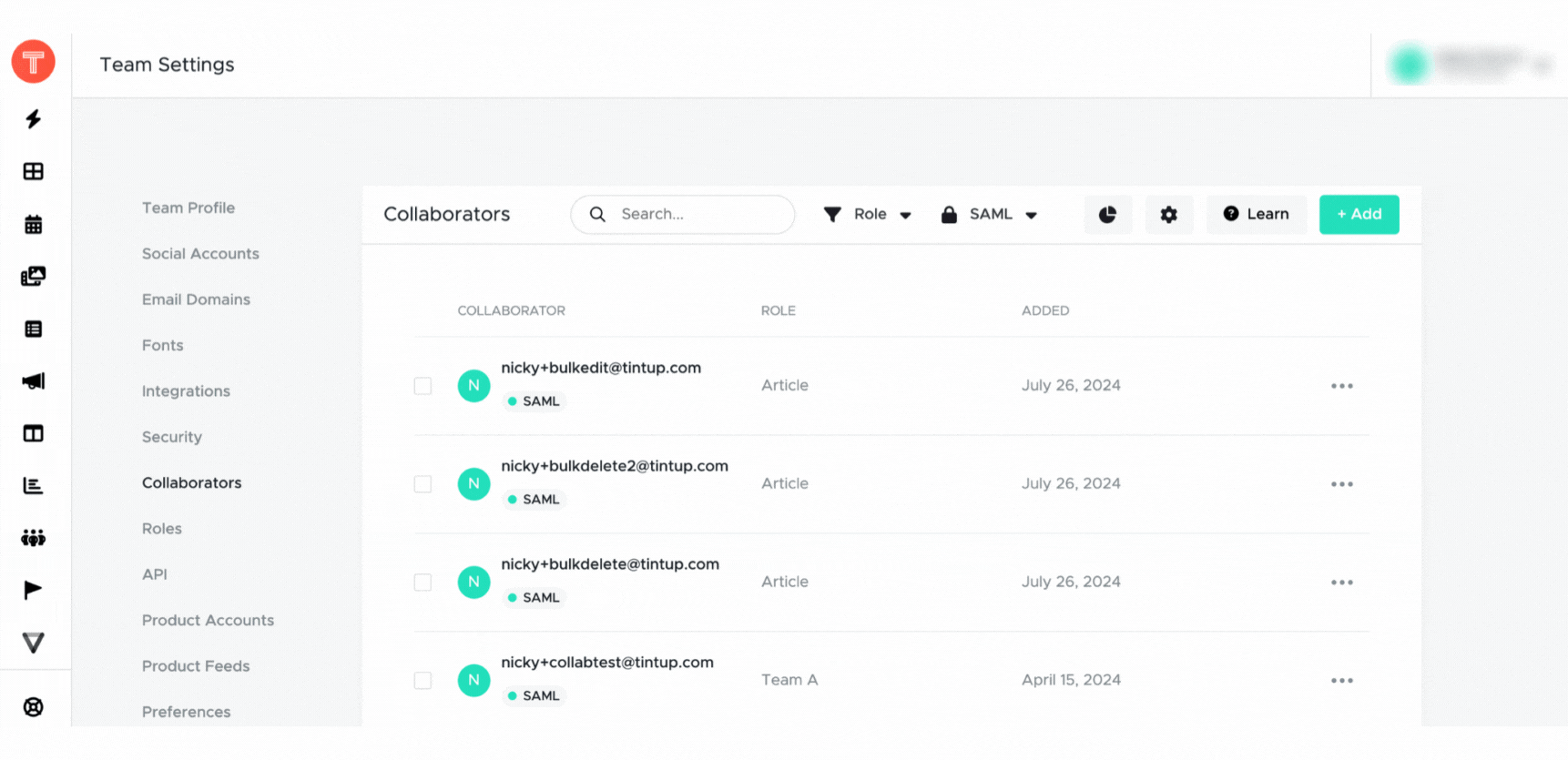 How to bulk edit - Roles and Collaborator - 23rd July 2024.gif