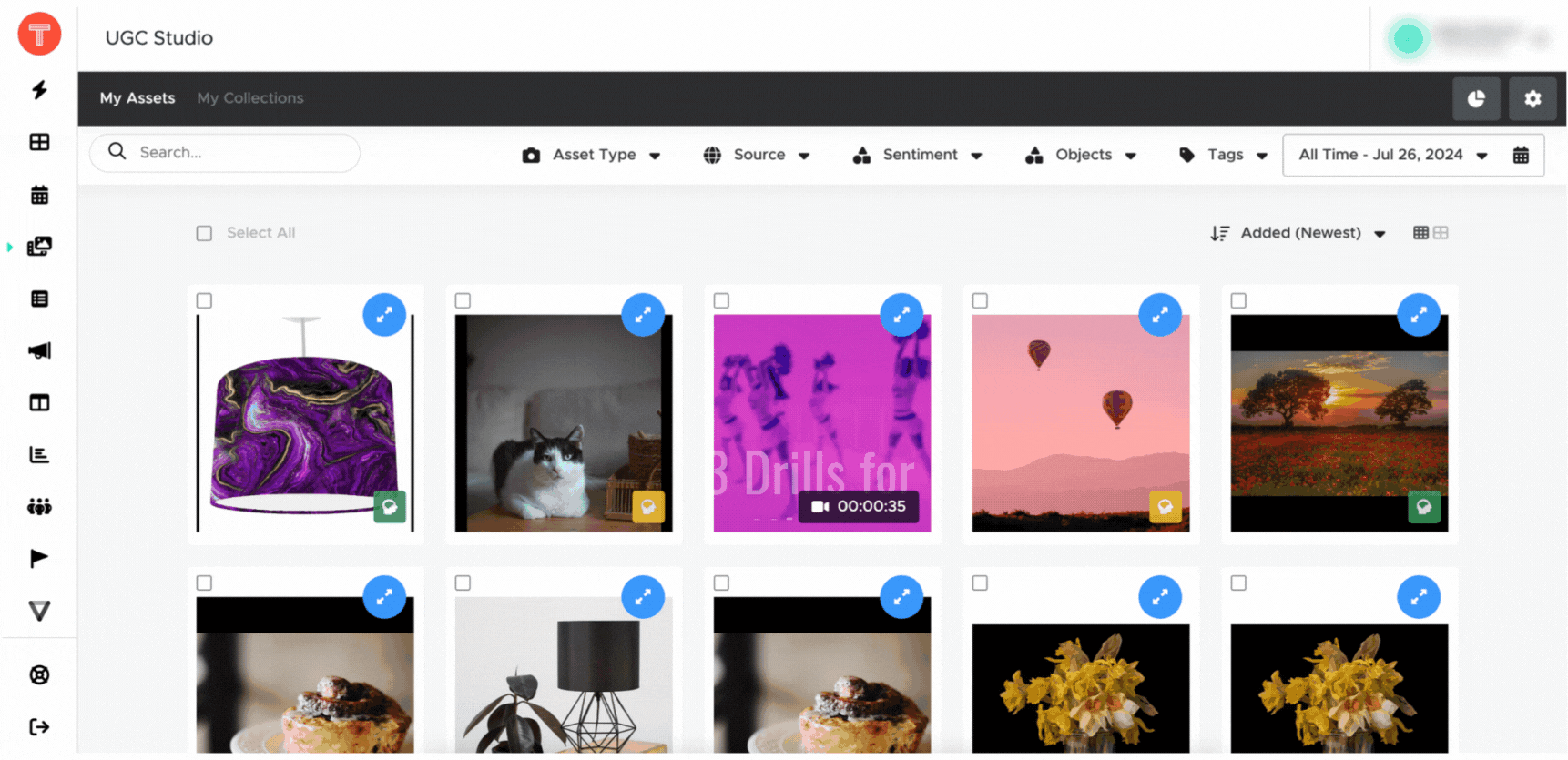 How to push an asset to Facebook Ads Media Library from UGC Studio - Facebook Ad Integration - 26th July 2024.gif